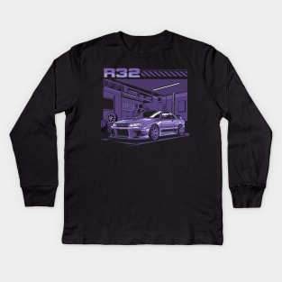 Nissan Skyline R32 Kids Long Sleeve T-Shirt